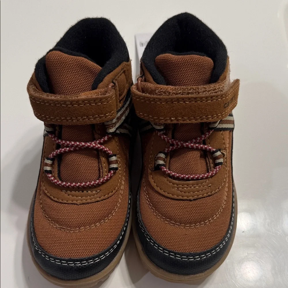 Carter's Brown and Black Toddler Rugged Strap Boots